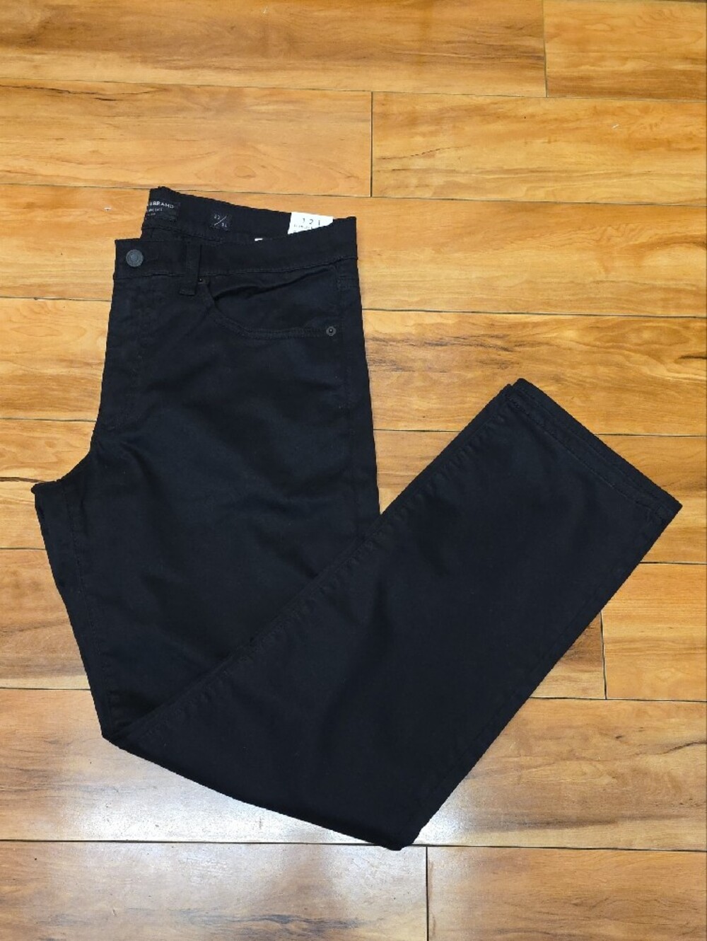 NWT Lucky Brand 121 Slim Straight Chino Style Pants Mens Black Size 32x30